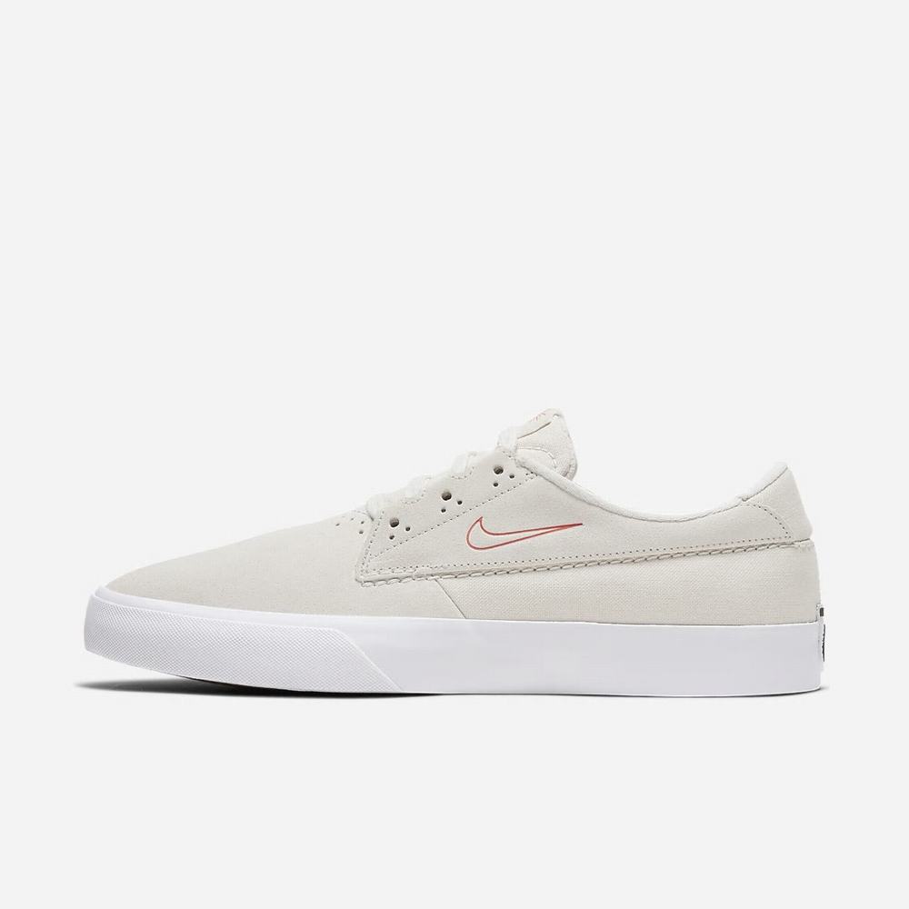 Chaussure De Skate Nike SB Shane Blanche 8927-506 Summit White/White/Gum Light Brown/University Red Homme | CFM-03247450